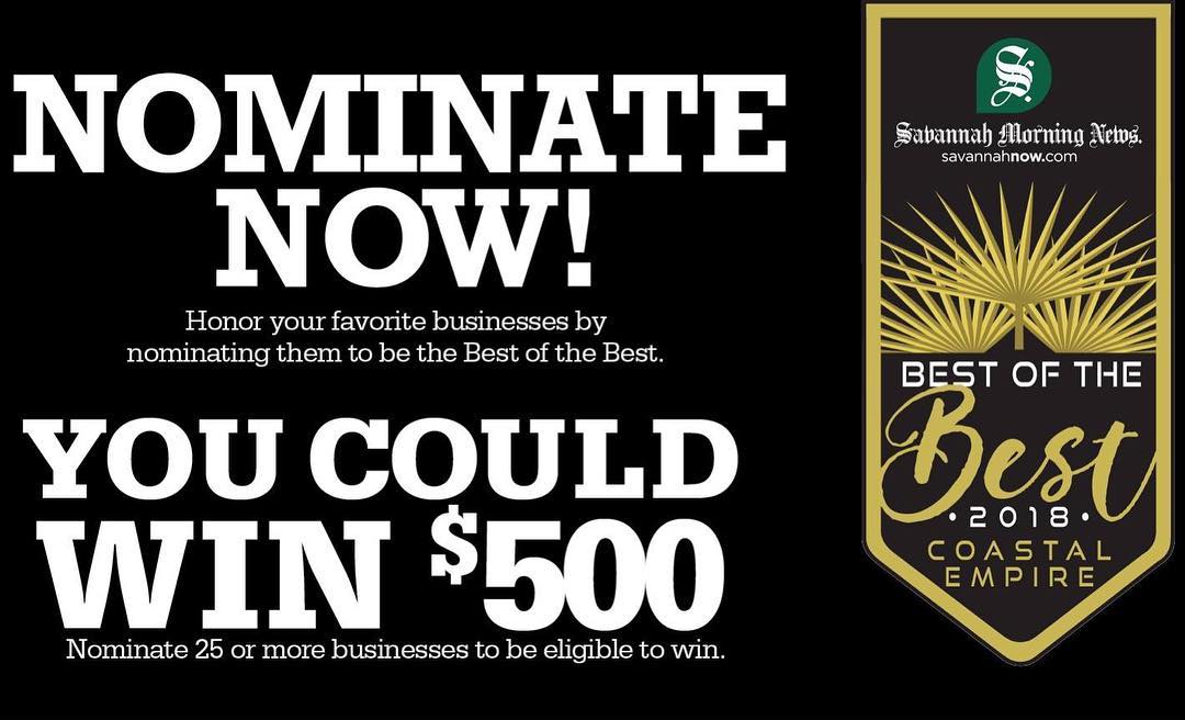 A little over a week left to nominate us best tattoo shop! Go to savannahnow.com/bestofthebest