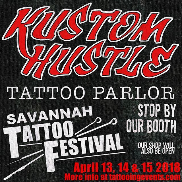 Come see us this weekend at the Savannah Tattoo Festival. Ashley Cox, Anthony Ojeda and Michael Ferrera will be there all weekend. Let’s party